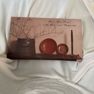 Decorative Wall Art with Red Accents